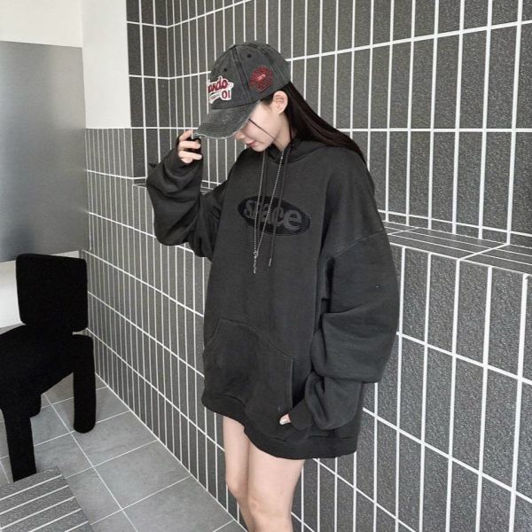 SPACE刺繡圓標水洗帽Tee 