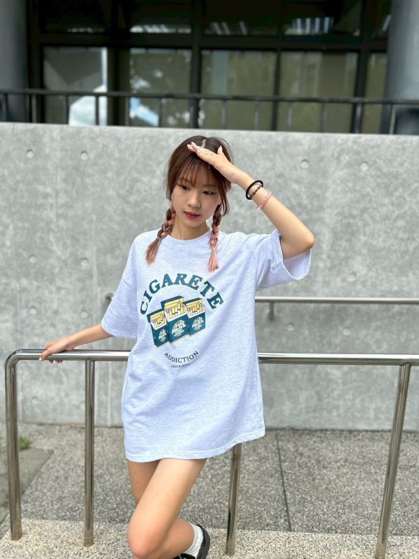 香菸盒印花Tee 