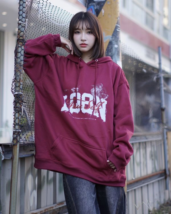 現貨【牛奶暖絨】LOBN煙霧牛奶絨帽Tee 