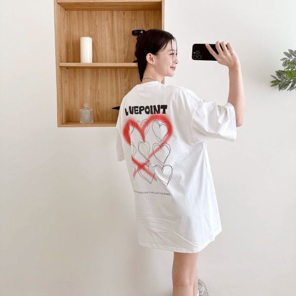 【SORONA®現貨】LOVEPOINT 愛心噴漆涼感Tee 