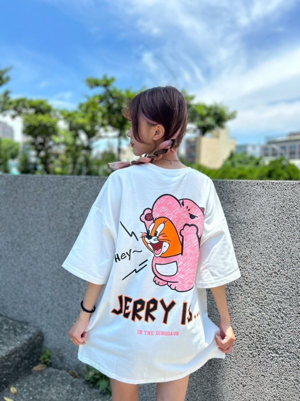【現貨】TOM&JERRY手繪感印花Tee 