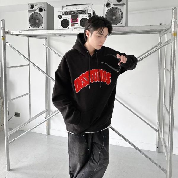 【現貨】INSSTUDIOS毛巾繡刷毛帽Tee 