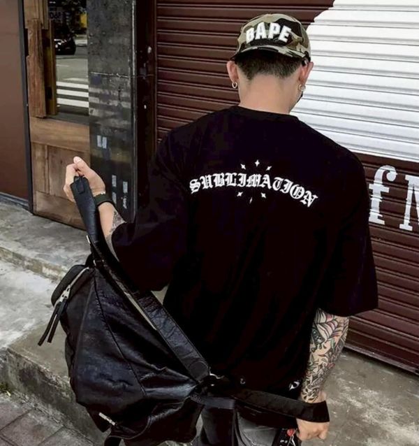 【預購】哥德字母印花短Tee 