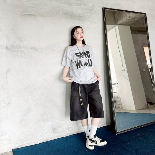 SAINT WORLD星星消散印花Tee 