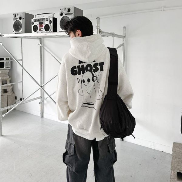 【現貨】GHOST音樂幽靈刷毛帽Tee 