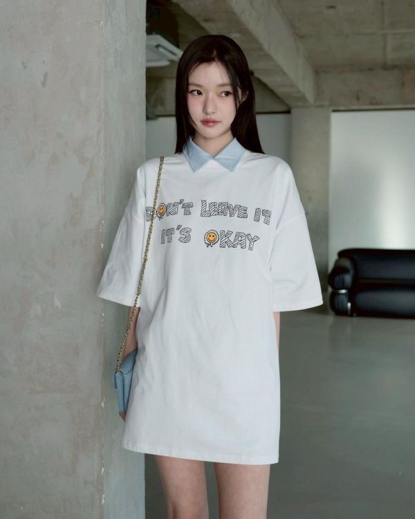 【SORONA®】DON’T LEAVE IT.插畫手寫涼感短Tee 