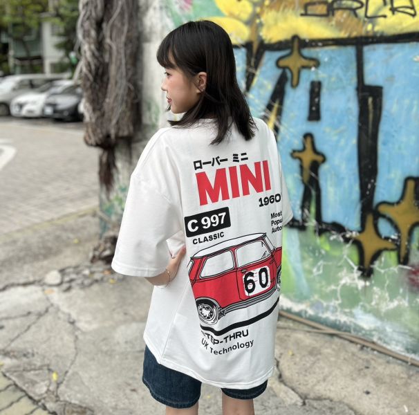MINI復古汽車印花Tee 