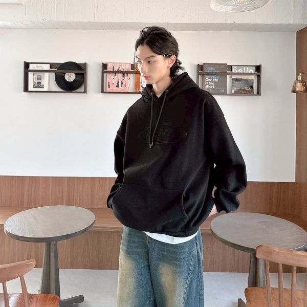 NERF圓標貼布刷毛帽Tee 