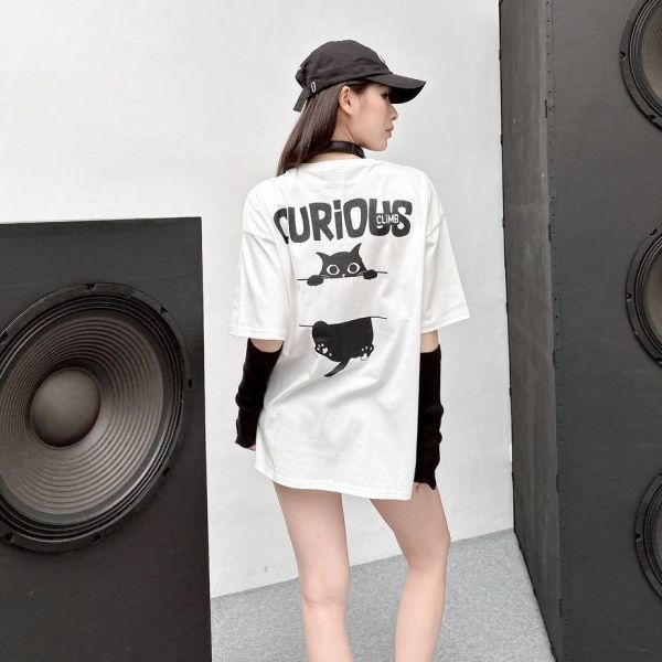 【現貨】CURIOUS貓咪印花短Tee 