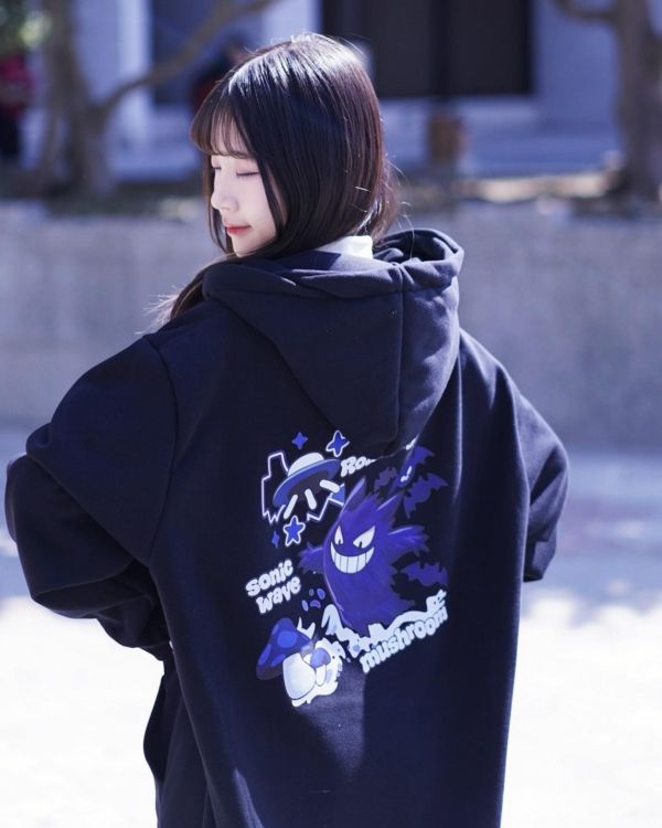 現貨【牛奶暖絨】鬼系幽靈牛奶絨帽Tee 