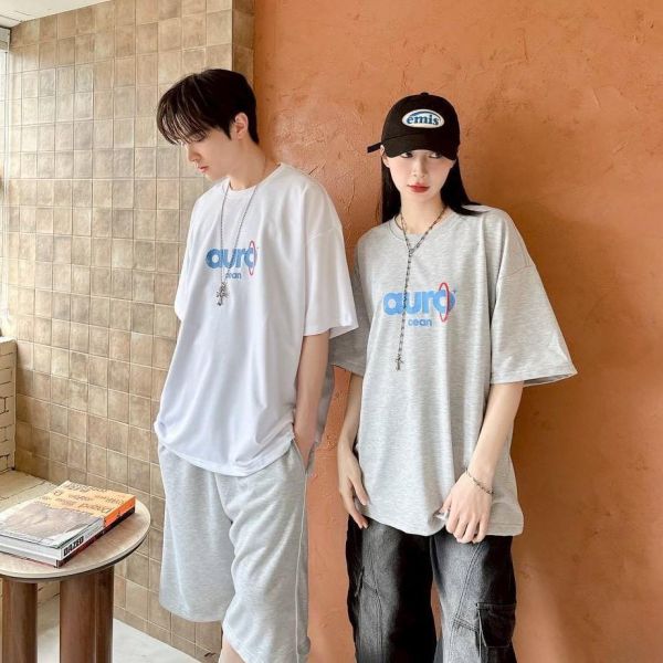 【現貨】aurocean斑駁字印花短Tee 
