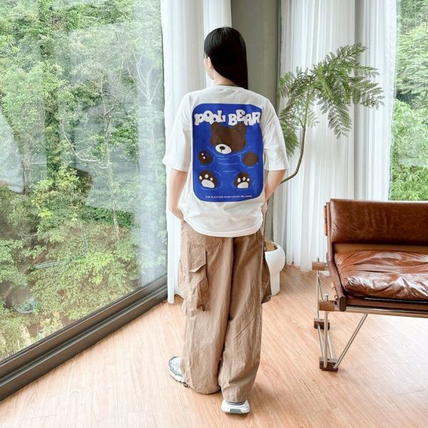 POOL BEAR小熊印花Tee 