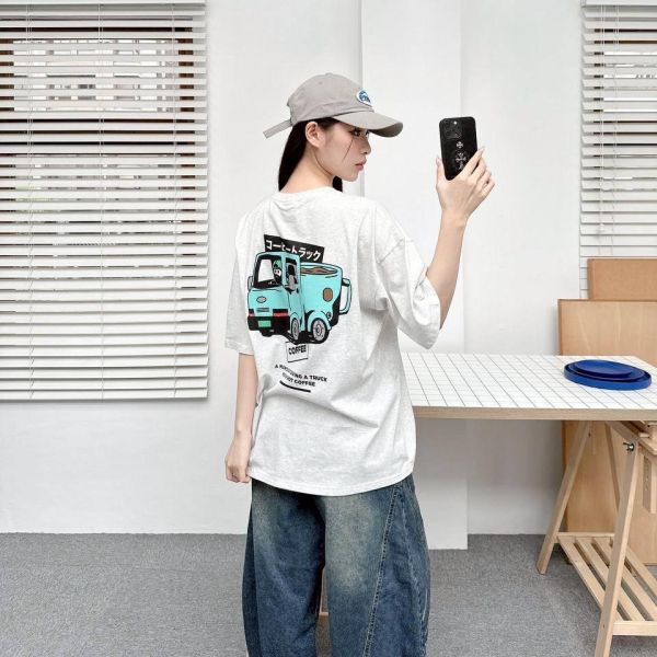 【現貨】日文咖啡卡車印花短Tee 