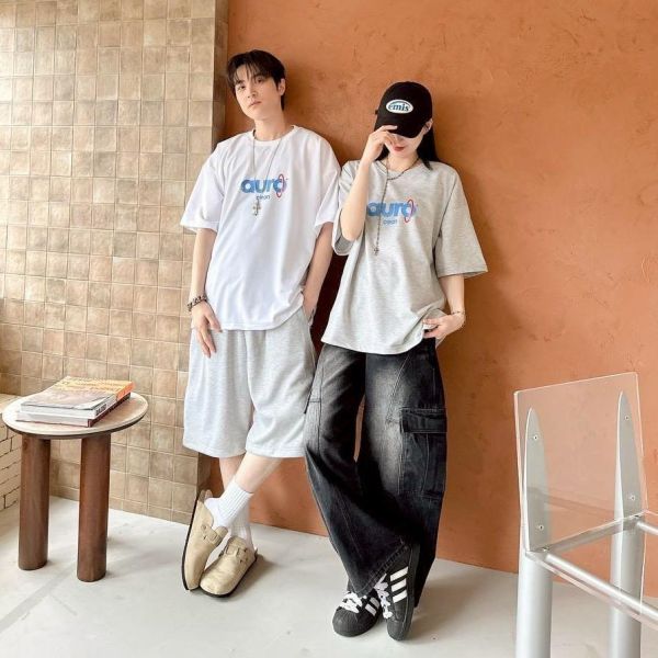 【現貨】aurocean斑駁字印花短Tee 