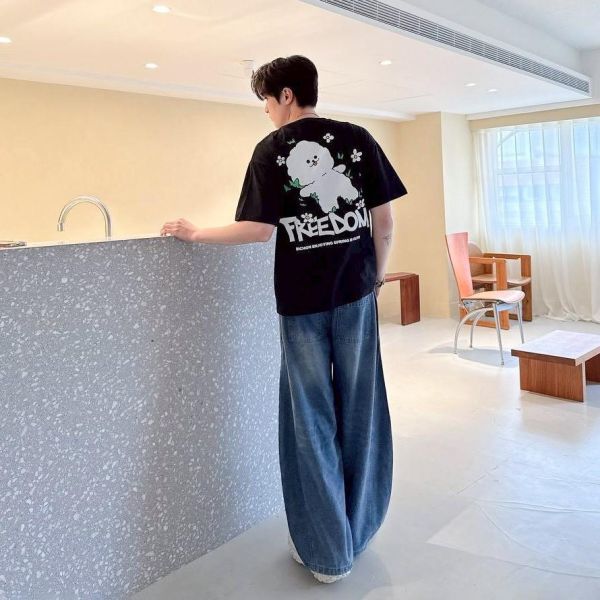 【現貨】FREEDOM小狗印花短Tee 