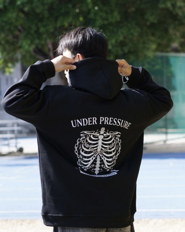 現貨【牛奶暖絨】美式肋骨鎖鏈牛奶絨帽Tee 