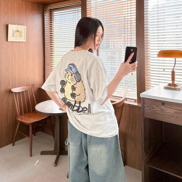 【現貨】dumbbell田鼠健身塗鴉短Tee 