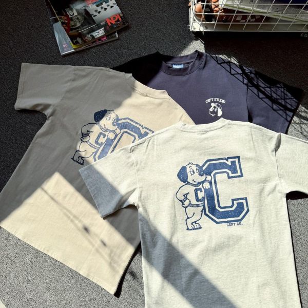 【現貨】.狗狗字母印花短Tee 