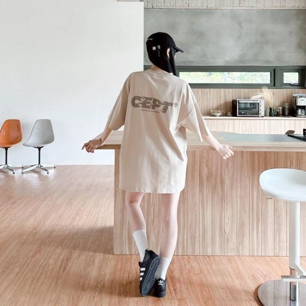 【現貨】火焰字體厚版膠印短Tee 