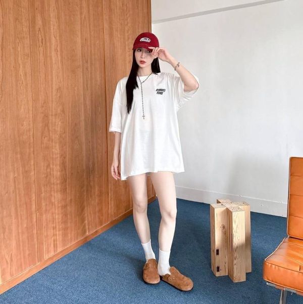 【現貨】DINNER TIME 鯊魚插畫印花短Tee 