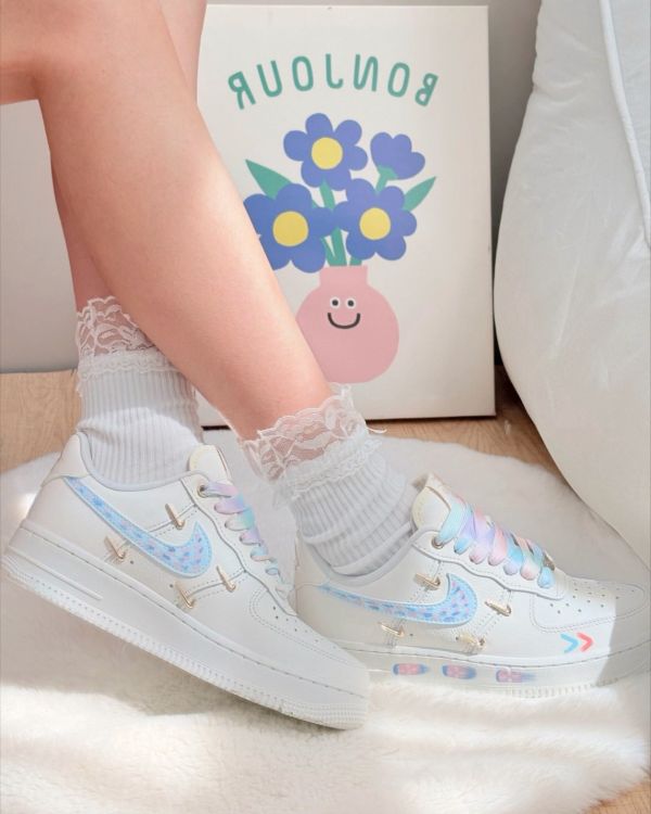 【訂製款】Nike Air Force1 莫奈印象 - 女款 