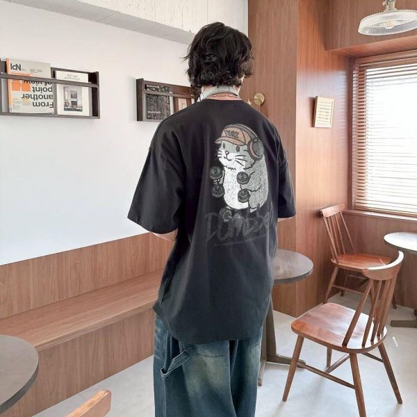 【現貨】dumbbell田鼠健身塗鴉短Tee 