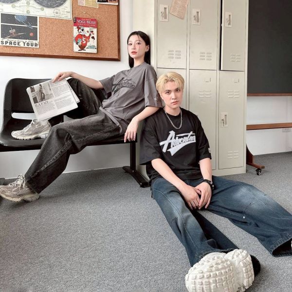 【SORONA®現貨】美式撞色車線貼布涼感Tee 