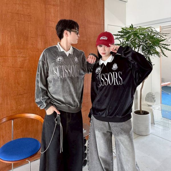 SCISSORS刺繡POLO衫 