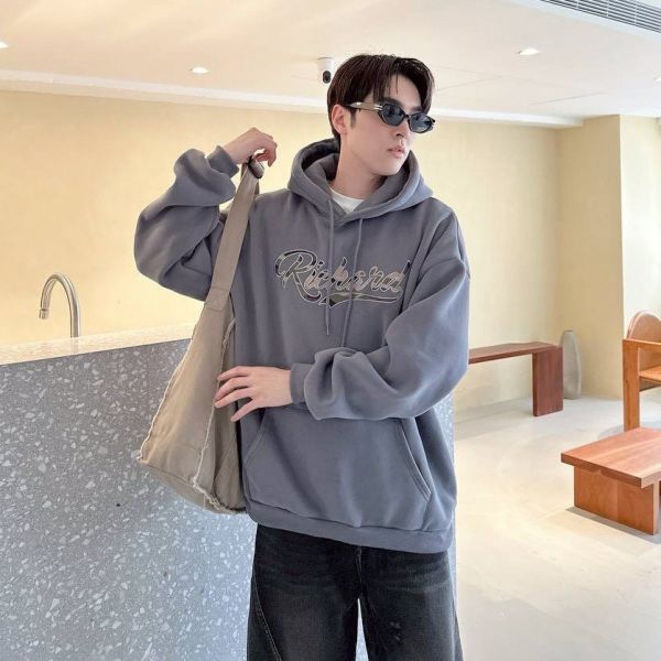 Richand刺繡刷毛帽Tee 