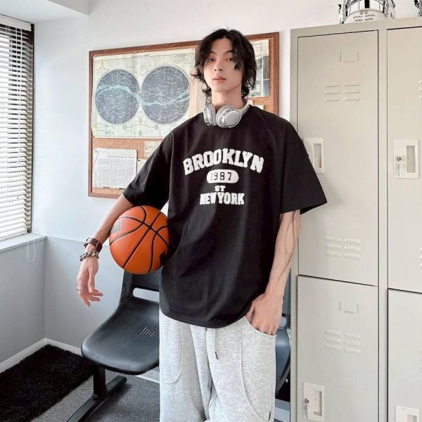 【現貨】BROOKLYN 1987美式毛巾繡短Tee 