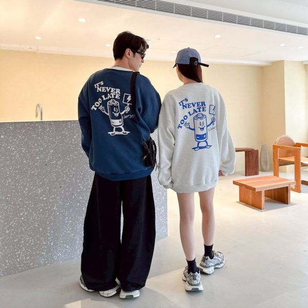 電池先生印花刷毛大學Tee 