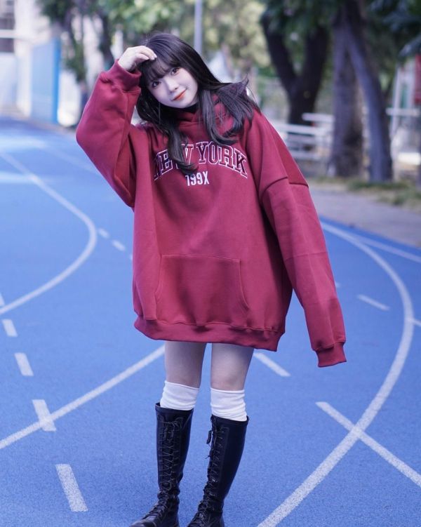 【現貨】199X刺繡紐約重磅刷毛帽Tee 