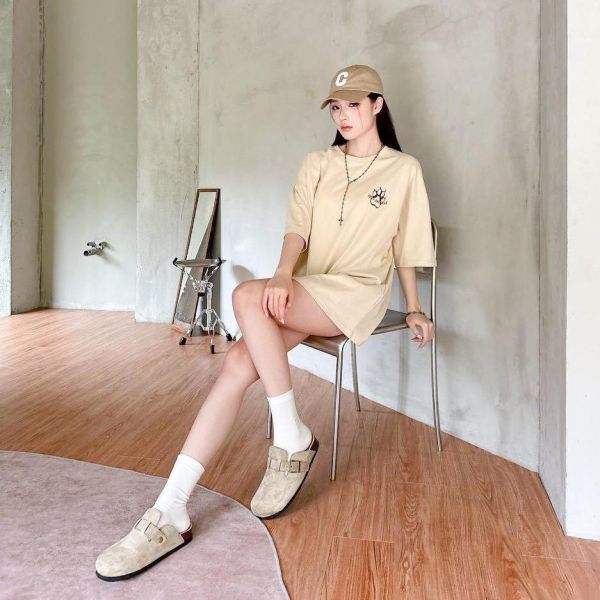 【現貨】熊掌印花短Tee 