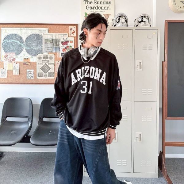 ARIZONA 31美式貼布刺繡大學Tee 