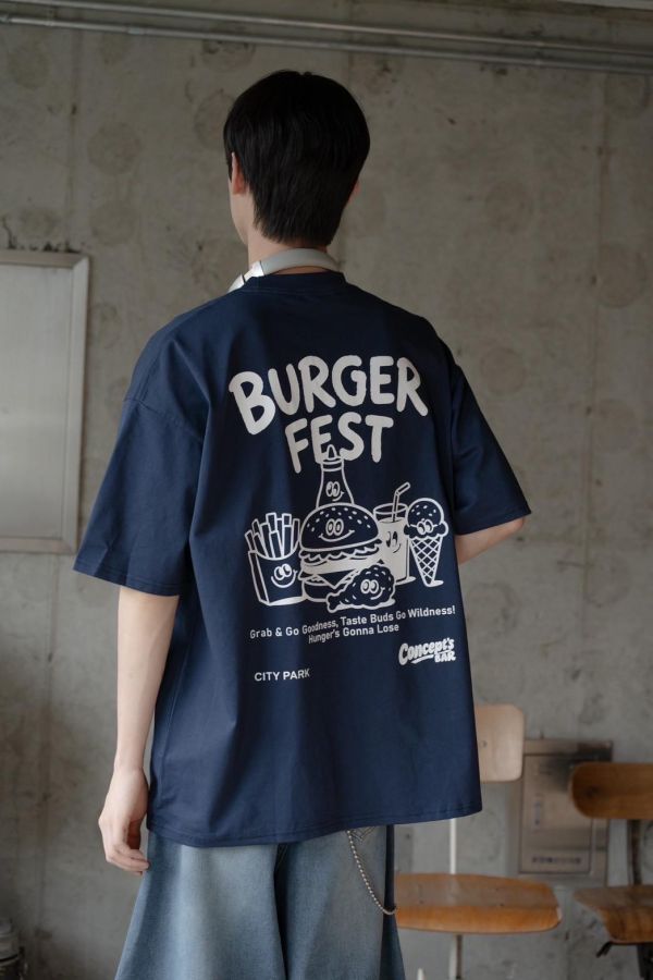 【SORONA®】BURGER FEST速食套餐涼感短Tee 