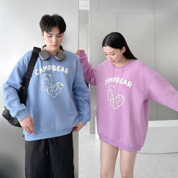 發泡CAMPBEAR熊刷毛大學Tee 