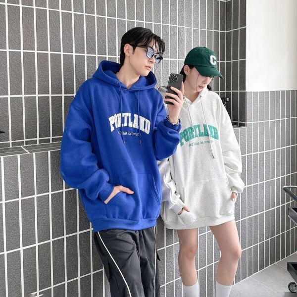 PORTLAND刺繡刷毛帽Tee 