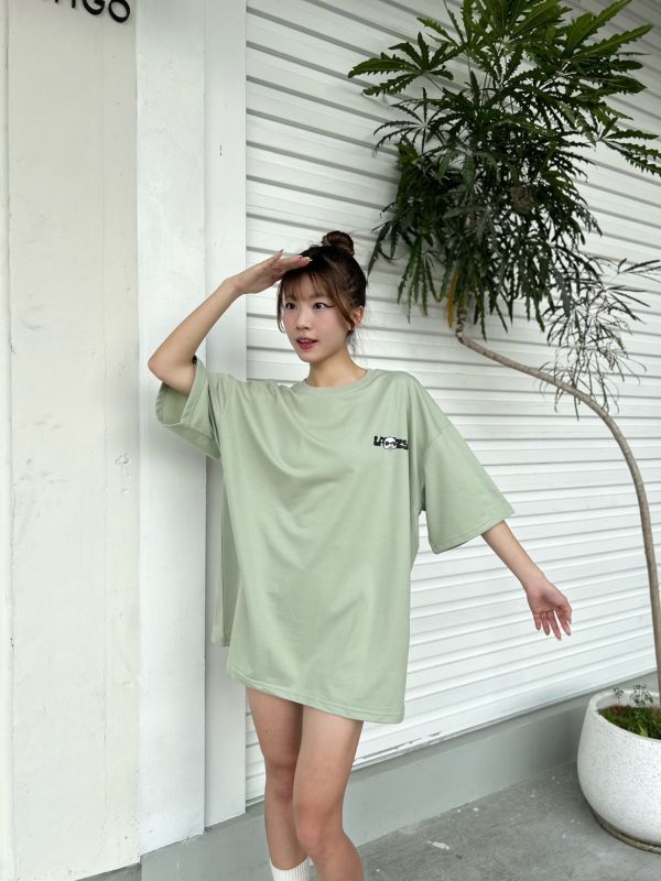 【現貨】LAZY 懶散熊貓塗鴉Tee 