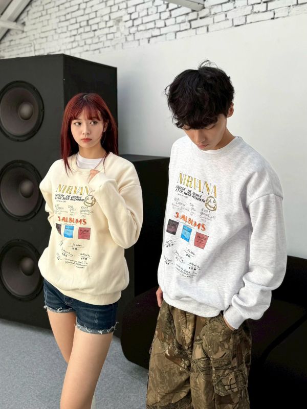 NIRVANA筆記刷毛大學Tee 