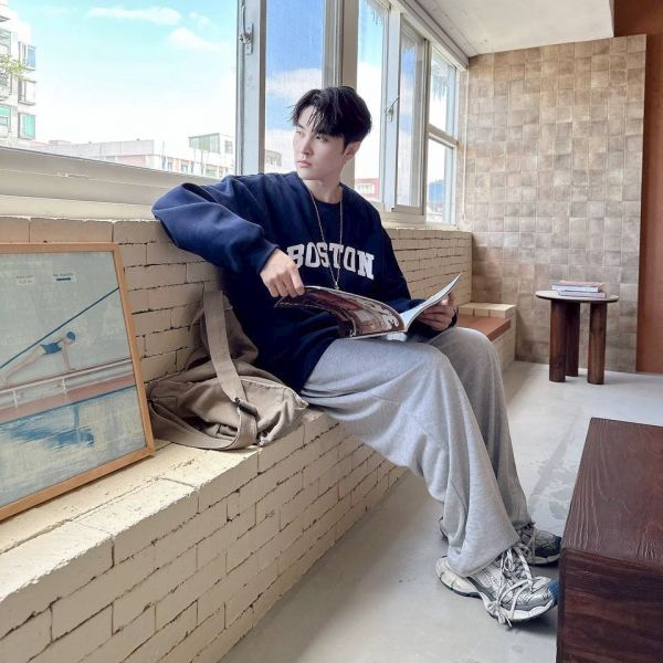 【現貨+預購】BOSTON印花刷毛大學Tee 