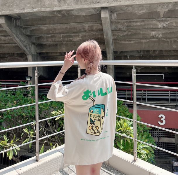 【現貨】日系柚子貓果汁Tee 