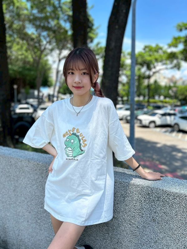 NEVERULES 恐龍插畫Tee 