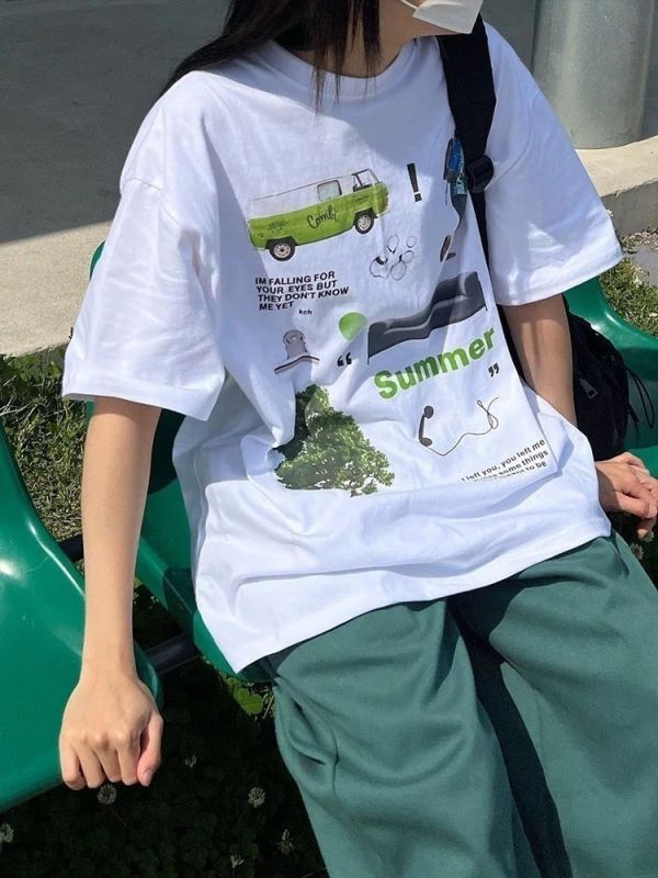 【現貨】INS貼紙合集短Tee 