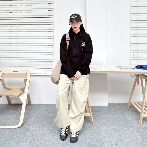 OUTDOOR雙人旅行刷毛帽Tee 