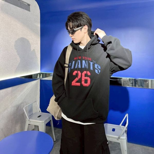 GIANTS 26刺繡刷毛帽Tee 