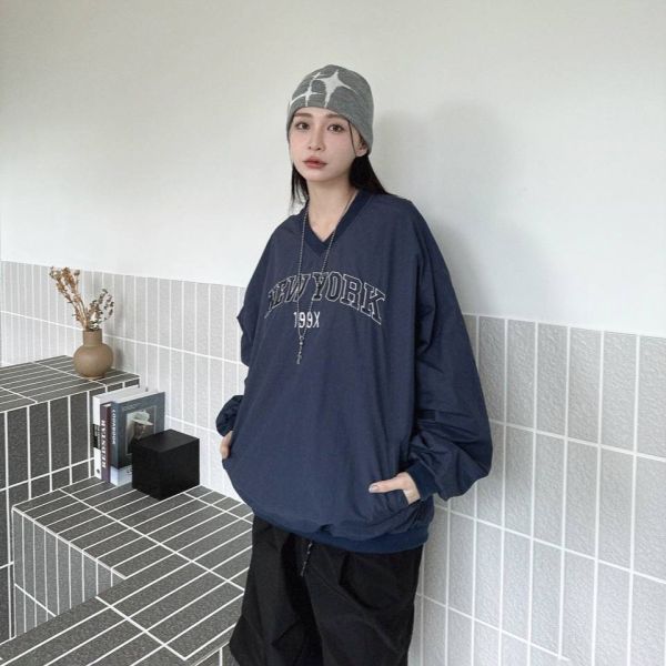 【現貨】NEW YORK 199X美式復古刺繡風衣 