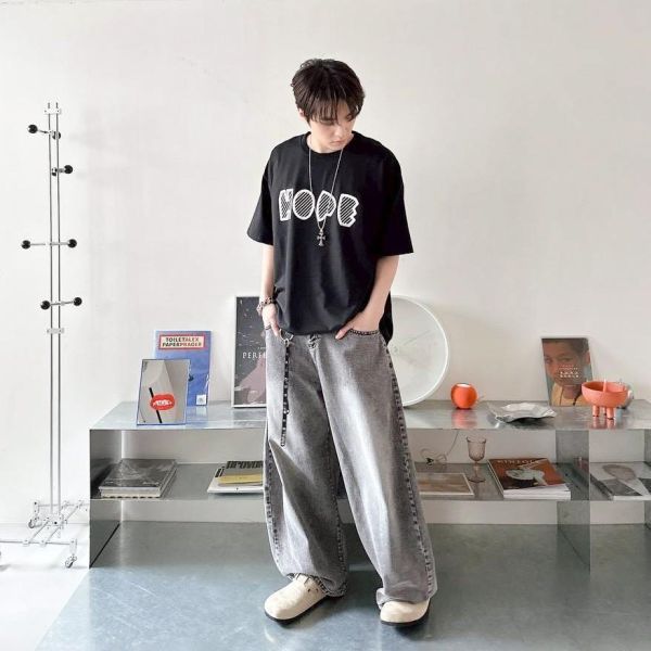 【現貨】HOPE斜紋字印花短Tee 