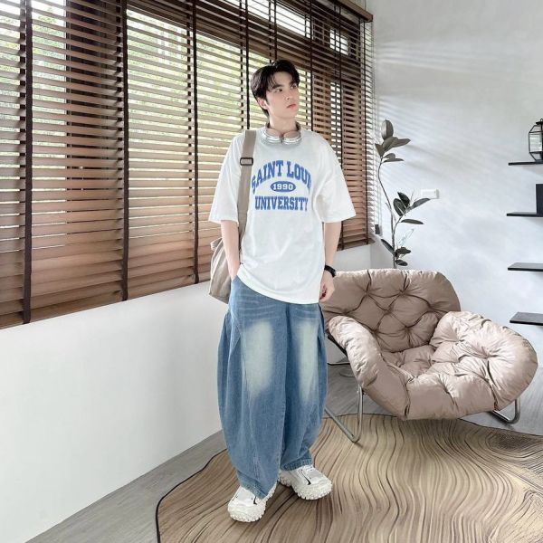 SAINT LOUIS 波點文字Tee 