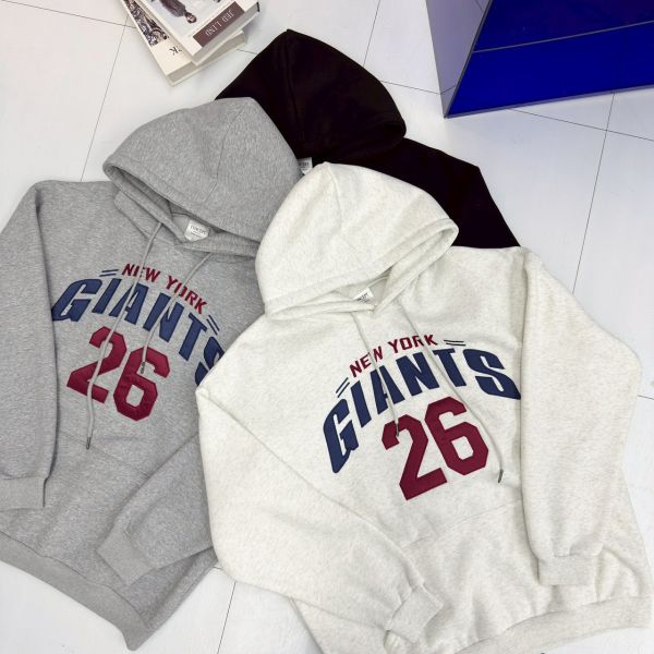 GIANTS 26刺繡刷毛帽Tee 