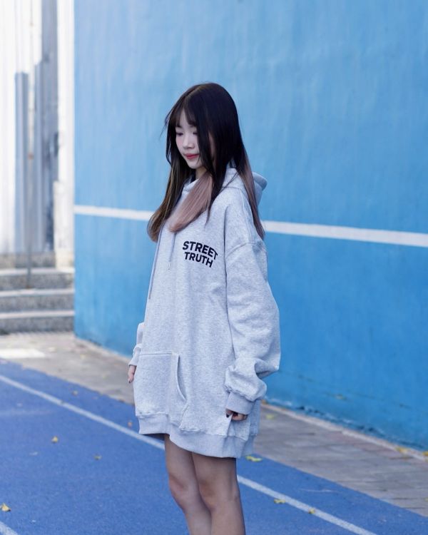 現貨【牛奶暖絨】STREET美式歌德鎖鏈牛奶絨帽Tee 